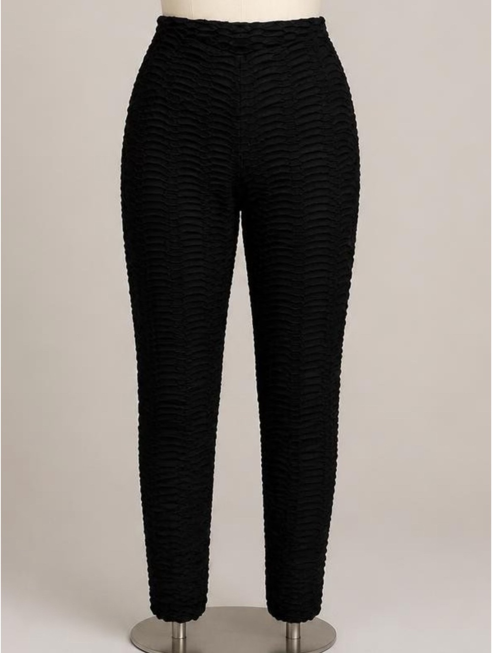 Booty by Brabants Black Original Textured Women's Leggings OS